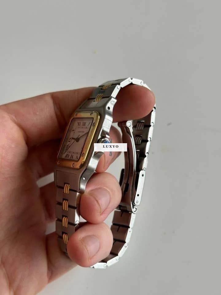 Cartier Santos Carree Cartier Santos Godron Bracelet - Thumbnail 5