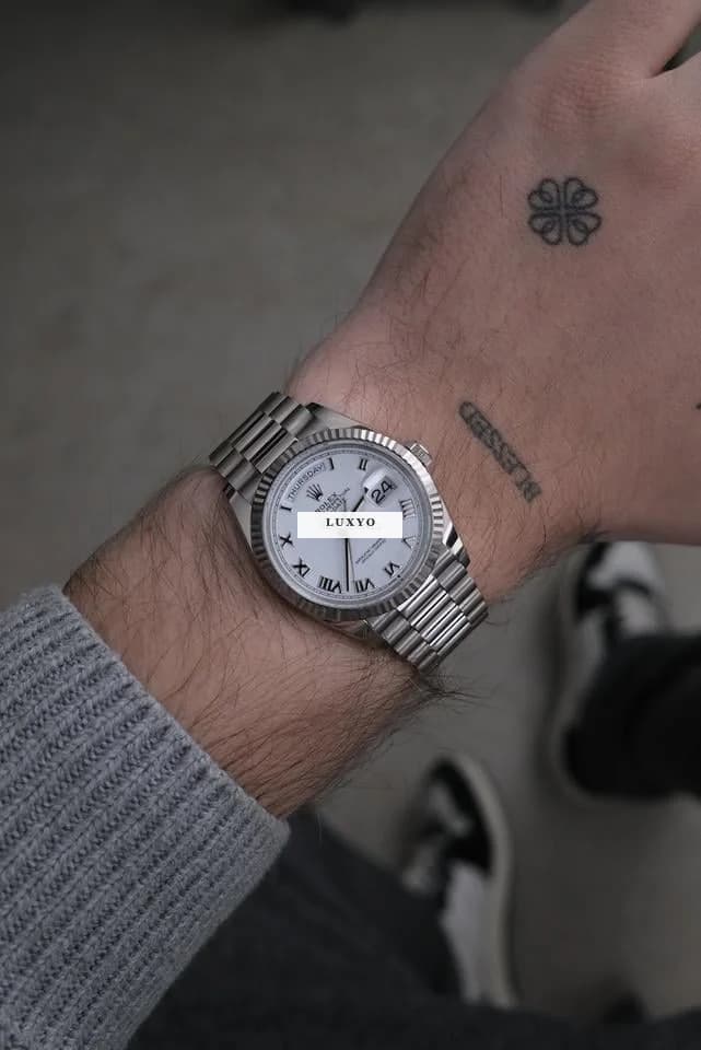 Rolex Day-Date 36 128239 Original Papiere + Box White Roman Dial 2022 - Thumbnail 10