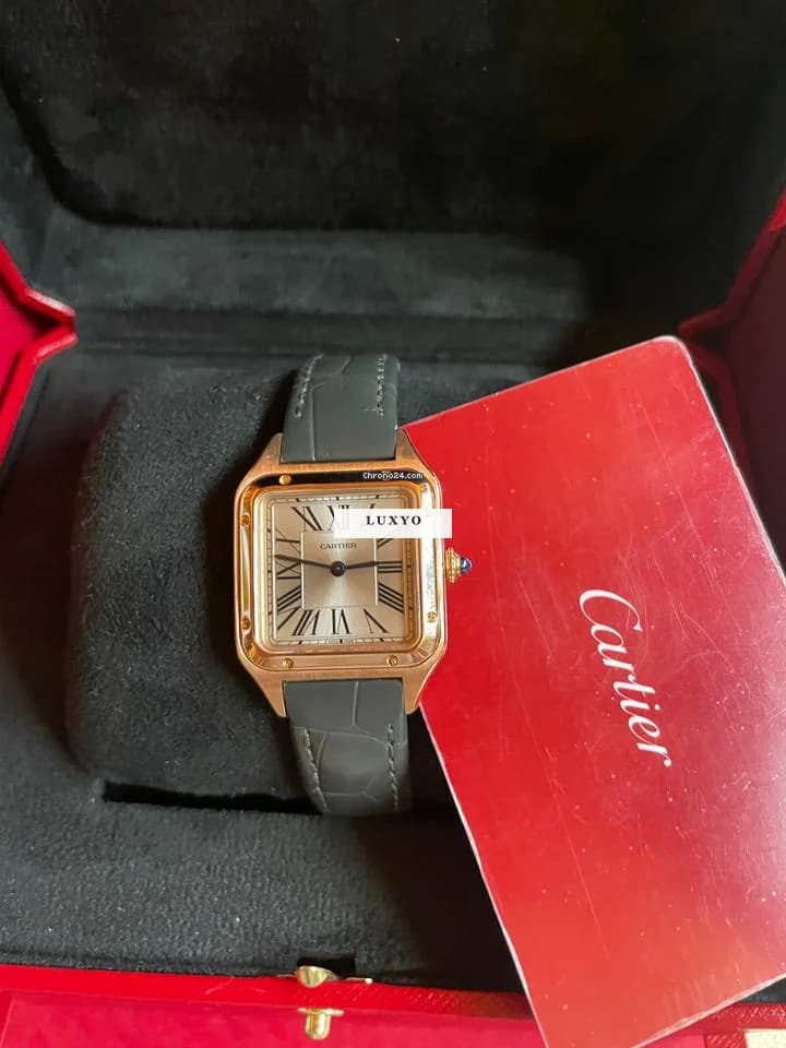 Cartier Dumont 18k Pink Gold Diamond Ladies Quartz Watch Full set  2021 W5200002  with an 8-year extended warranty - Thumbnail 8