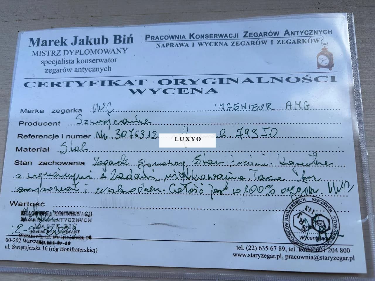 IWC Ingenieur Amg IWC Ingenieur AMG IW3725 –Automatic Chronograph–Box & Papers - Thumbnail 6