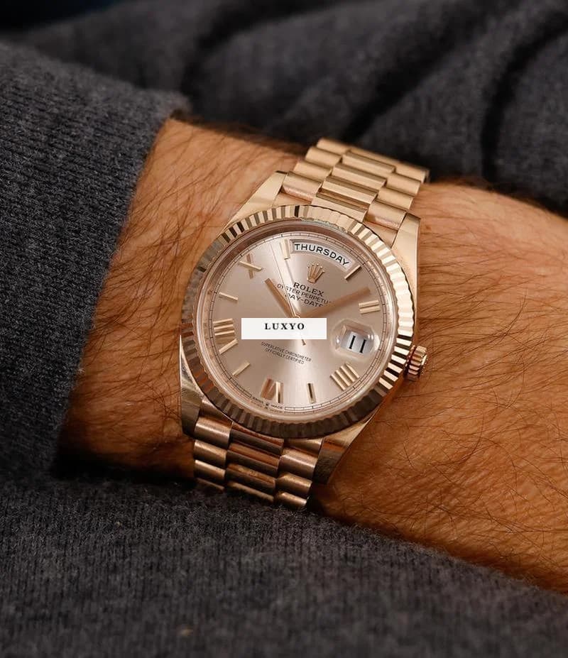 Rolex Everose-gold Day-Date 40, 06/2020 228235 - Thumbnail 2