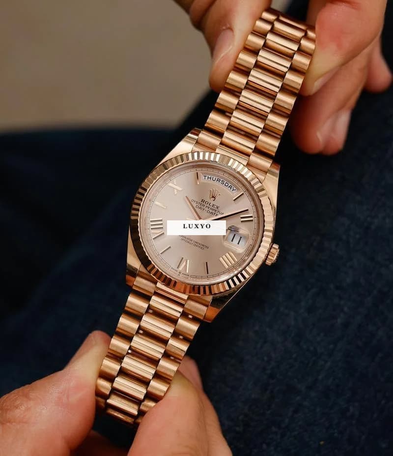 Rolex Everose-gold Day-Date 40, 06/2020 228235 - Thumbnail 11