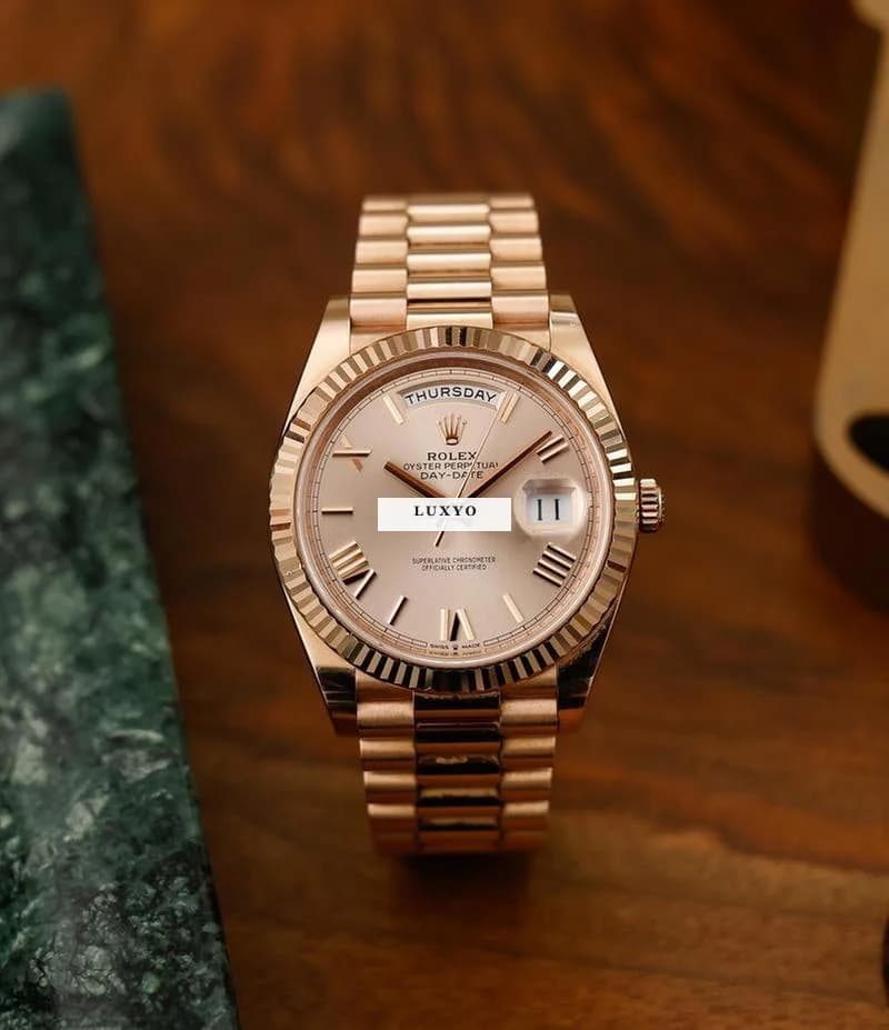 Rolex Everose-gold Day-Date 40, 06/2020 228235 - Thumbnail 4