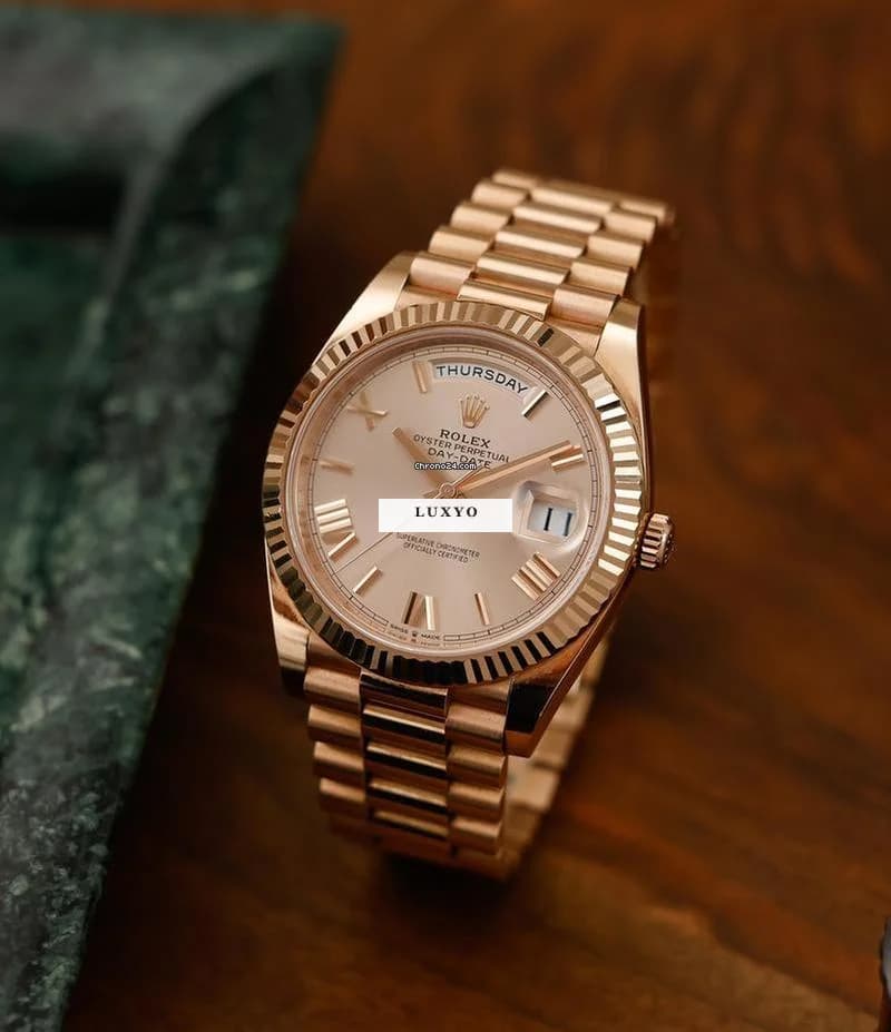 Rolex Everose-gold Day-Date 40, 06/2020 228235 - Thumbnail 5
