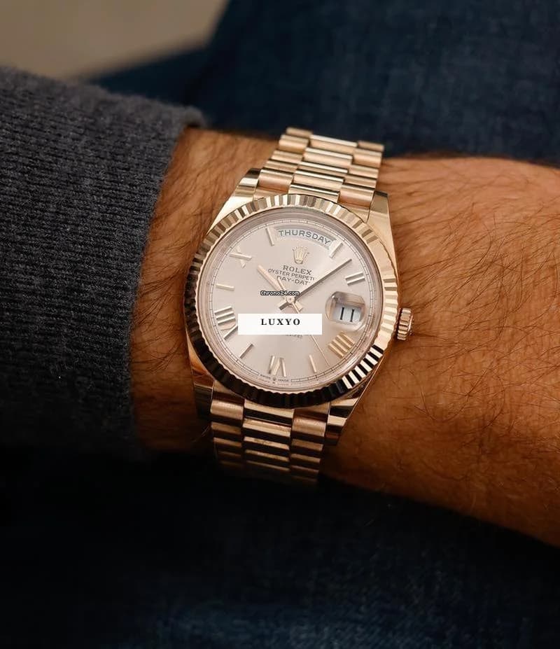 Rolex Everose-gold Day-Date 40, 06/2020 228235 - Thumbnail 10