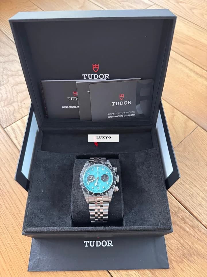 Tudor Black Bay Chrono Flamingo Blue 2025 NEUE , Full set - Thumbnail 4