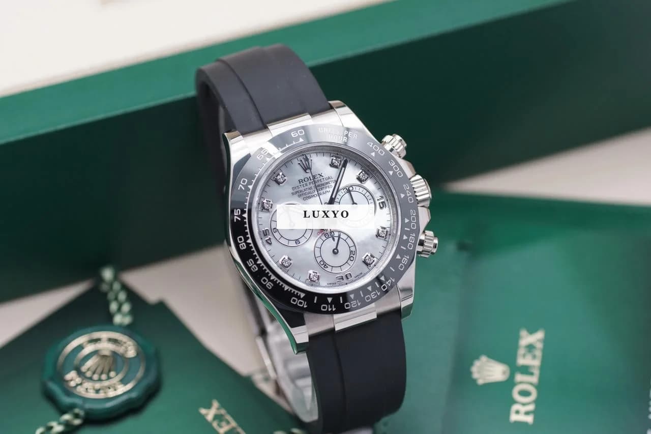 Rolex Daytona MOP Diamond Full Set 2021 Mother of Pearl Kautschuk - Thumbnail 2