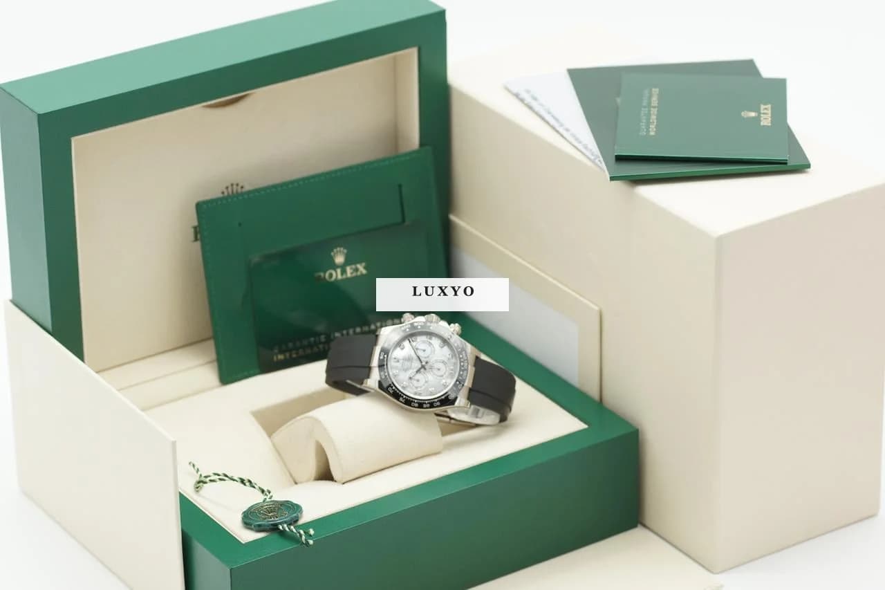 Rolex Daytona MOP Diamond Full Set 2021 Mother of Pearl Kautschuk - Thumbnail 3