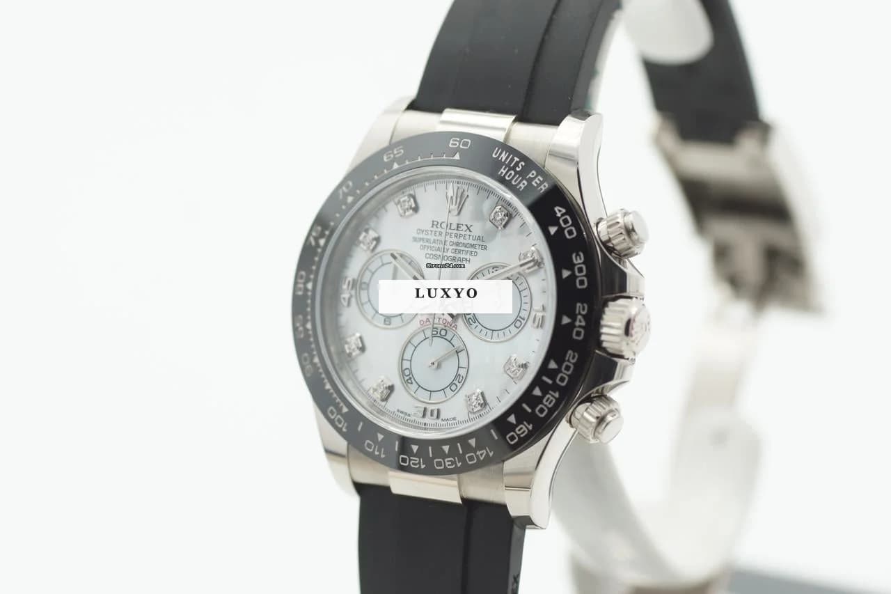 Rolex Daytona MOP Diamond Full Set 2021 Mother of Pearl Kautschuk - Thumbnail 6