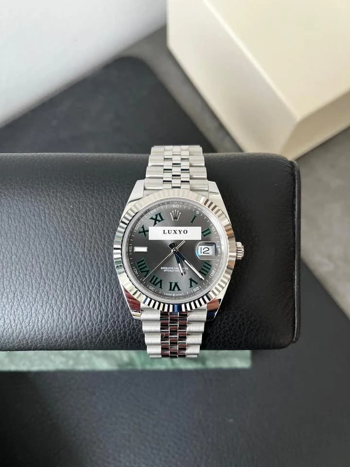 Rolex Datejust 41 Wimbledon Dial; Full Set: Box & Papers - Image 1