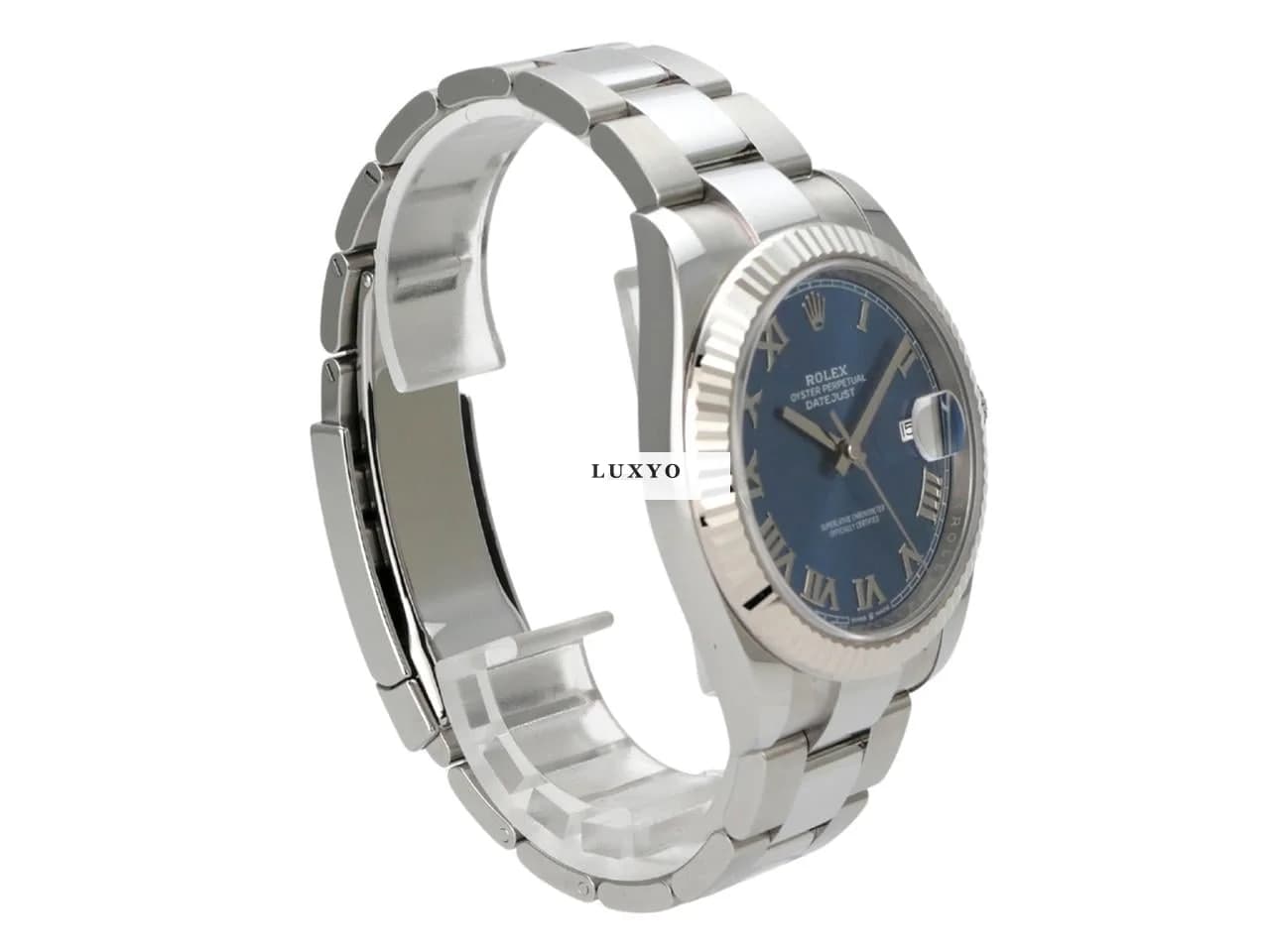 Rolex Datejust 41 Ref. 126334 Edelstahl / Weißgold Blau Römisch Oyster-Band - Thumbnail 3
