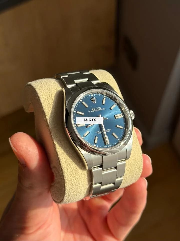 Rolex Oyster Perpetual 41 Blue Dial discontinued 2024 Full set - Image 1