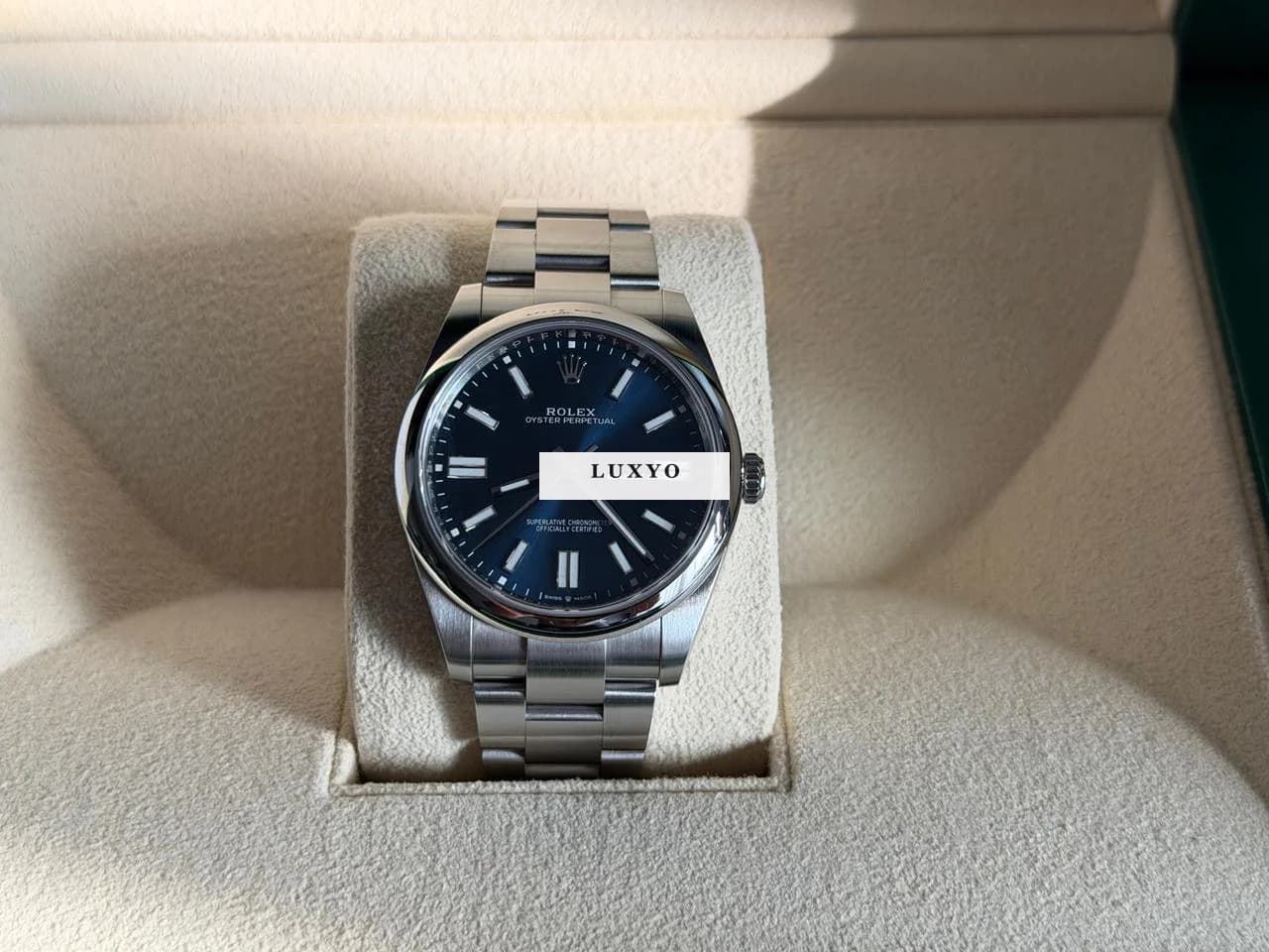 Rolex Oyster Perpetual 41 Blue Dial discontinued 2024 Full set - Thumbnail 4