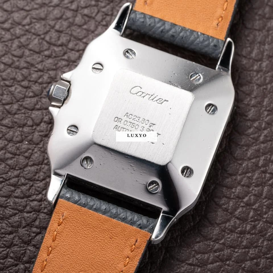 Cartier Santos Carrée Automatic Gold/Steel GM LM Ref. 2961 from 1980s Santos Carrée Automatic Gold/Steel GM LM Ref. 2961 from 80s - Thumbnail 8