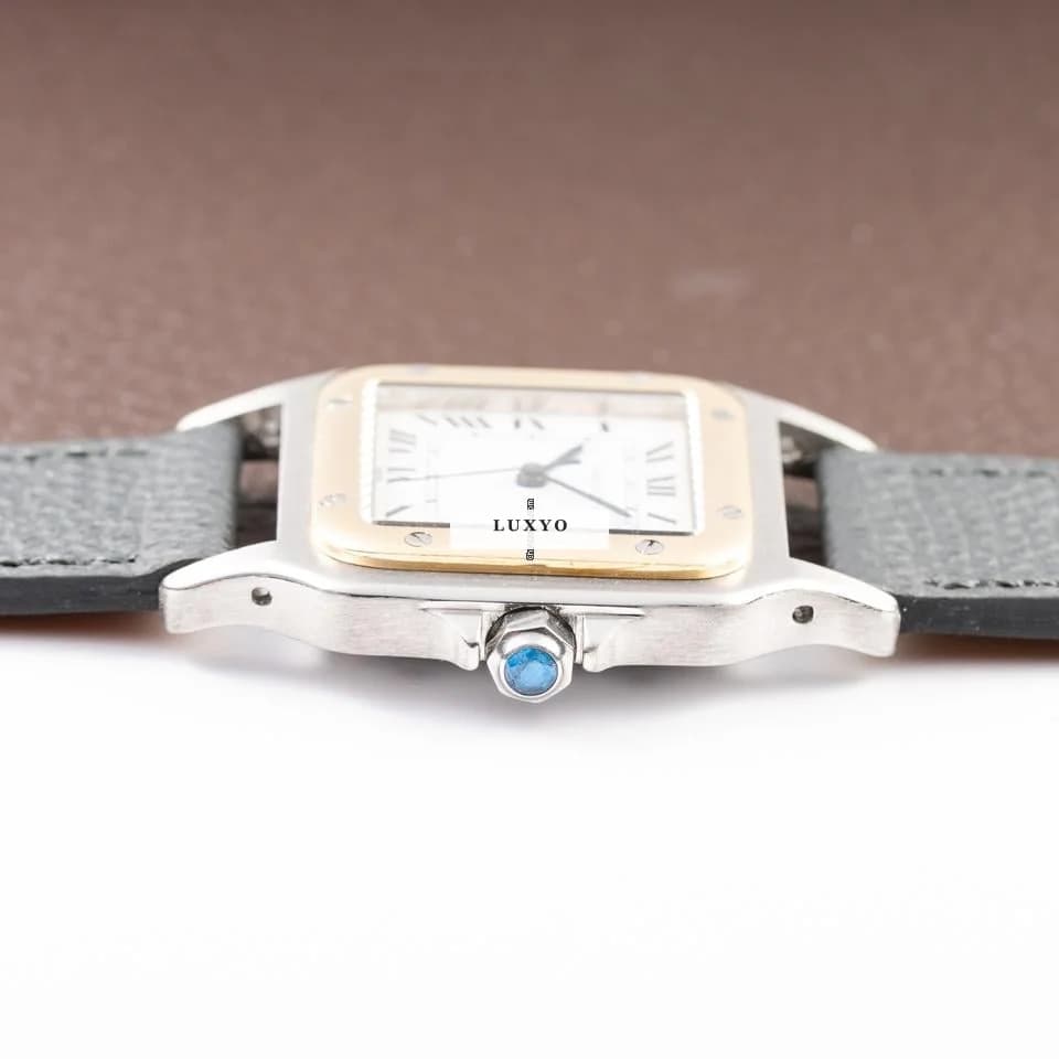 Cartier Santos Carrée Automatic Gold/Steel GM LM Ref. 2961 from 1980s Santos Carrée Automatic Gold/Steel GM LM Ref. 2961 from 80s - Thumbnail 9