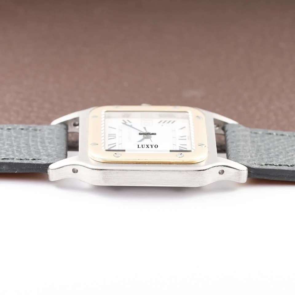 Cartier Santos Carrée Automatic Gold/Steel GM LM Ref. 2961 from 1980s Santos Carrée Automatic Gold/Steel GM LM Ref. 2961 from 80s - Thumbnail 10