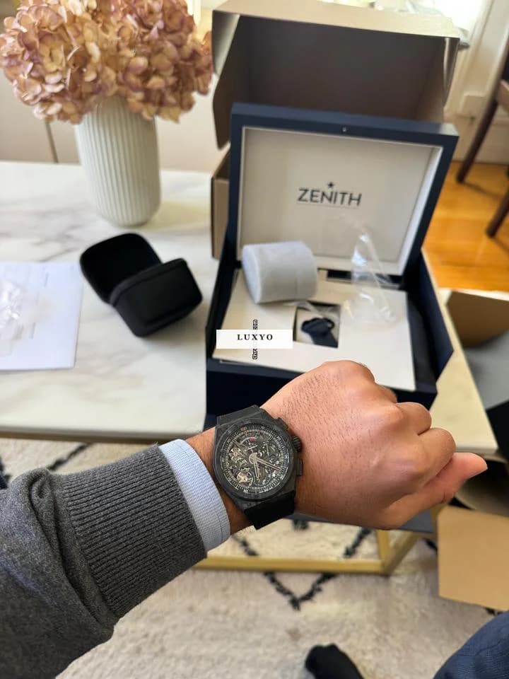 Zenith Defy El Primero 21 For Sale – Zenith Defy El Primero 21 Black Carbon 44mm - Thumbnail 5