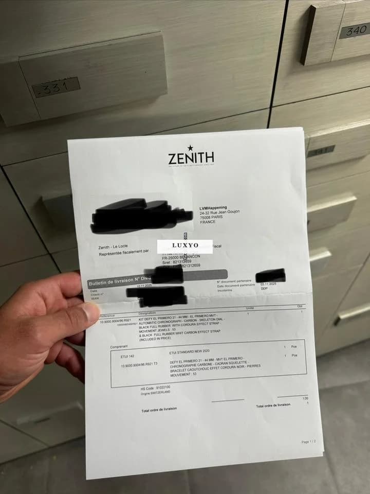 Zenith Defy El Primero 21 For Sale – Zenith Defy El Primero 21 Black Carbon 44mm - Thumbnail 6