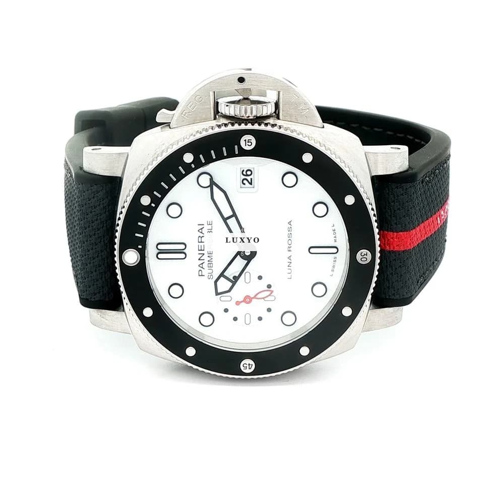 Panerai Submersible Luna Rossa Pam01579 Panerai Submersible Luna Rossa Fullset 2025 - Thumbnail 3