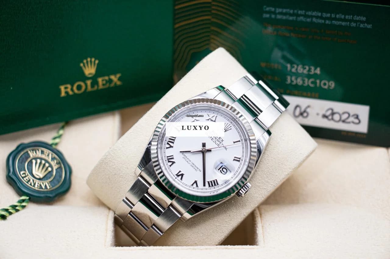 Rolex Datejust 36 Ref. 126234 Fullset with Box and Papers - Image 1