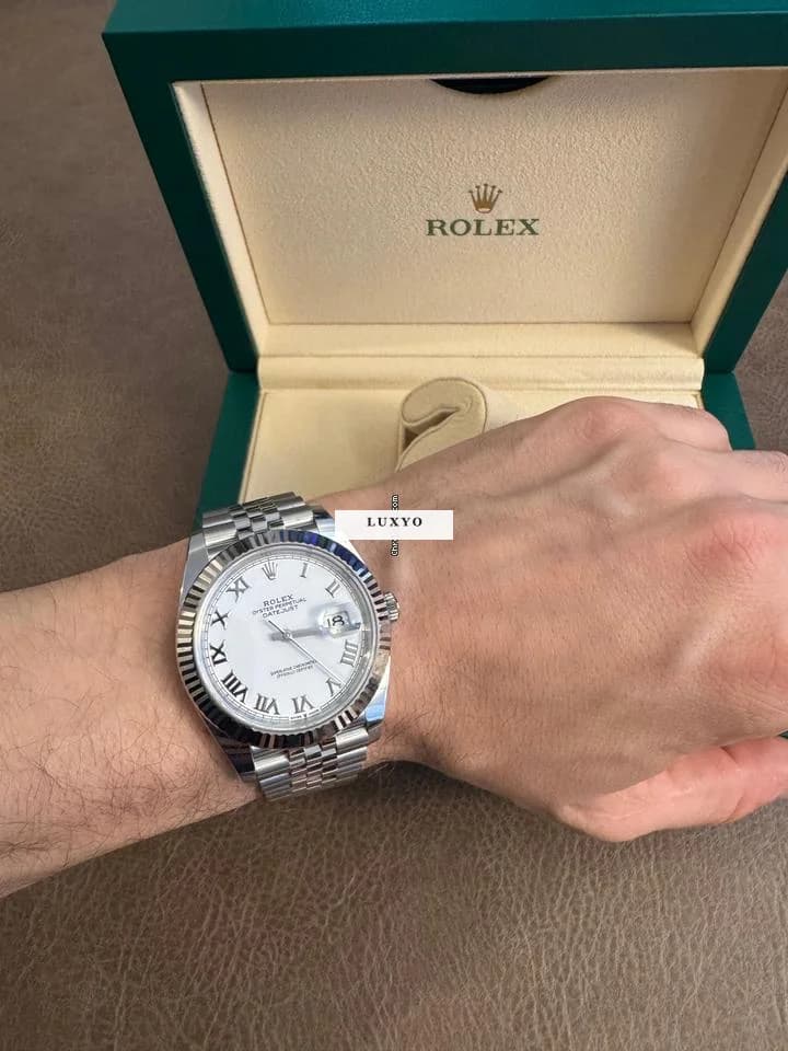 Rolex Datejust 41 White Roman - Full set - Datejust - 126334 - Image 1