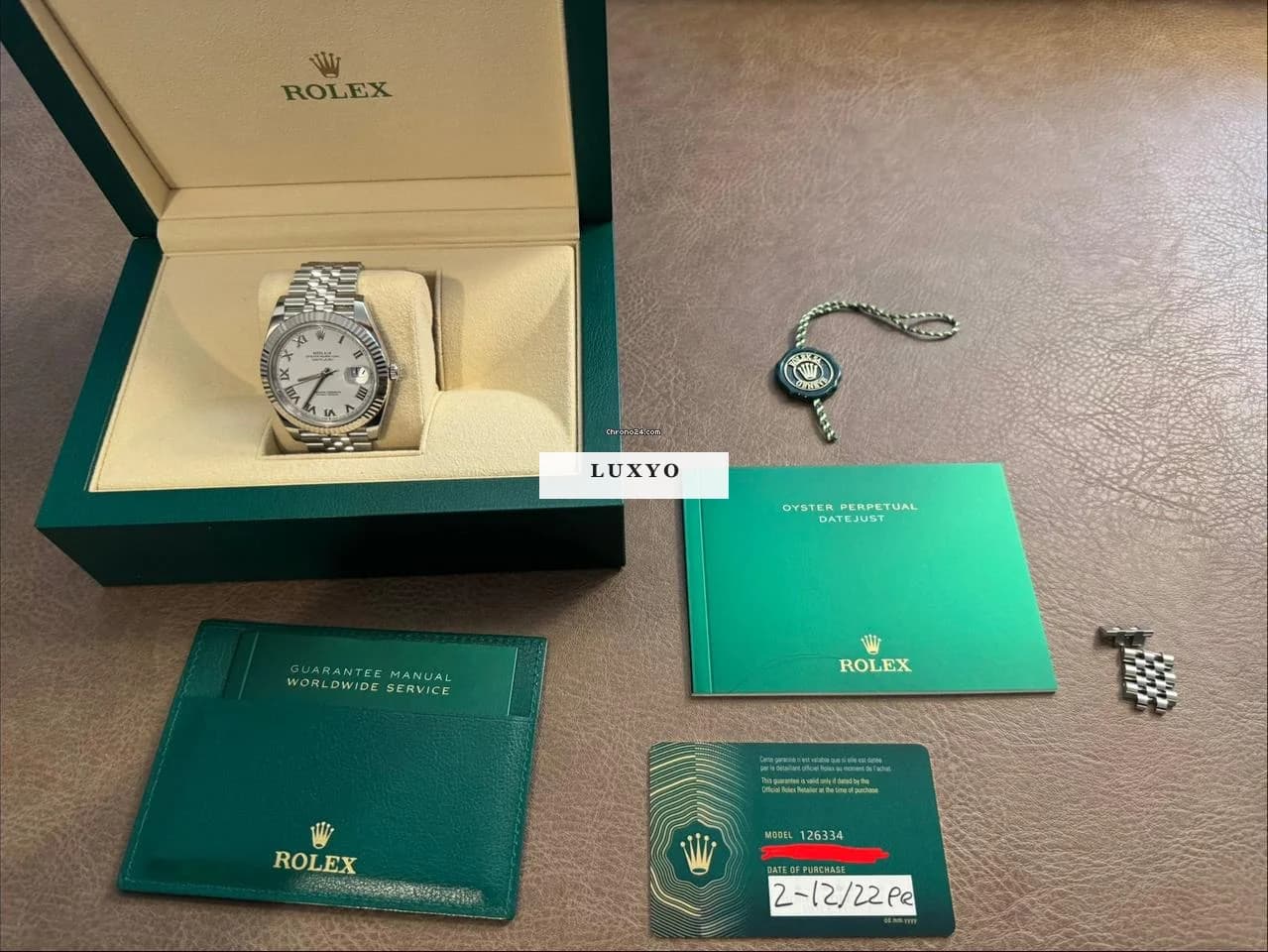 Rolex Datejust 41 White Roman - Full set - Datejust - 126334 - Thumbnail 9