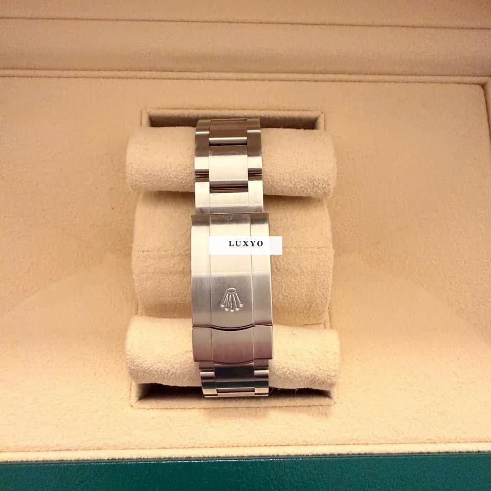 Rolex Oyster Perpetual 36 Full set green dial - Thumbnail 7