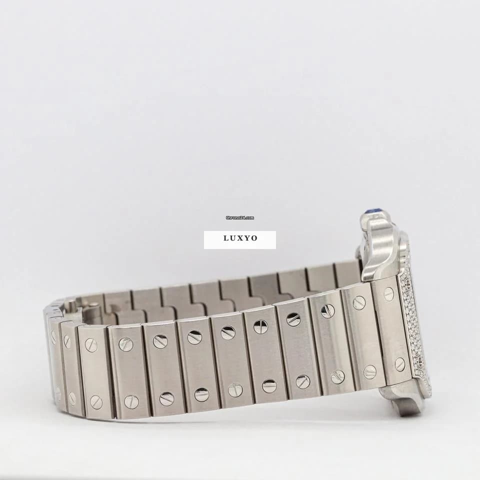 Cartier Santos 35,1 x 42 W4SA0005 Medium Diamonds 09/25 - Thumbnail 6