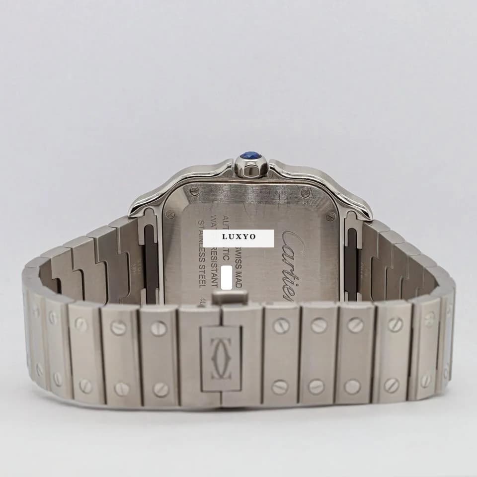 Cartier Santos 35,1 x 42 W4SA0005 Medium Diamonds 09/25 - Thumbnail 8