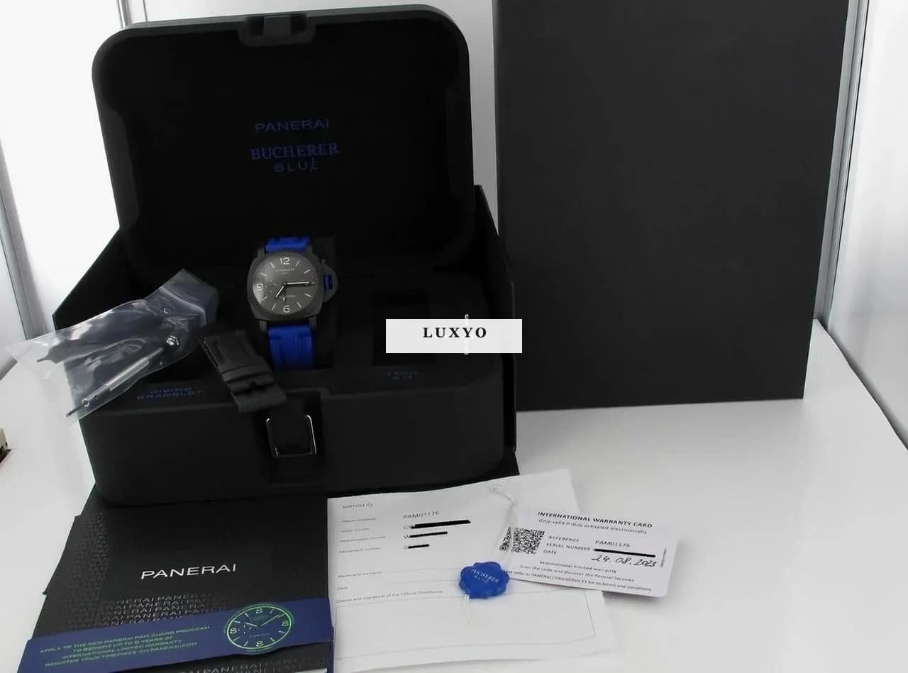 Panerai Luminor Base GMT Bucherer Blue Limited Edition 288 Pieces - Thumbnail 2