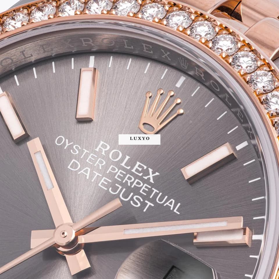 Rolex Datejust 36 Factory Diamond – 126281RBR – like NEW – 10/2020 Full Set - Thumbnail 2