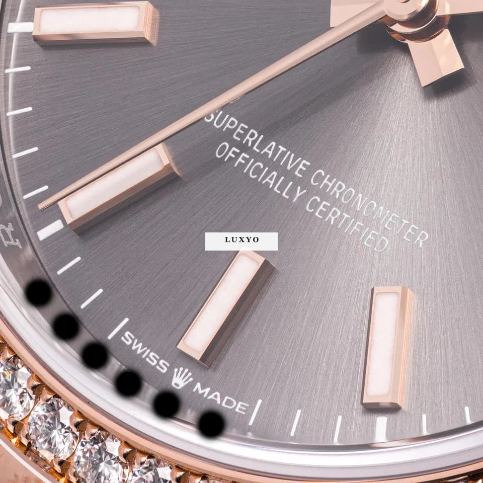 Rolex Datejust 36 Factory Diamond – 126281RBR – like NEW – 10/2020 Full Set - Thumbnail 3