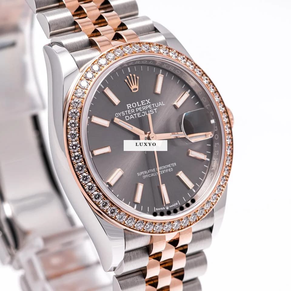 Rolex Datejust 36 Factory Diamond – 126281RBR – like NEW – 10/2020 Full Set - Thumbnail 6