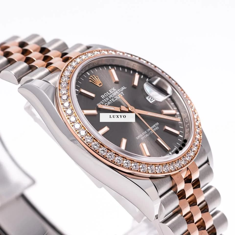 Rolex Datejust 36 Factory Diamond – 126281RBR – like NEW – 10/2020 Full Set - Thumbnail 10