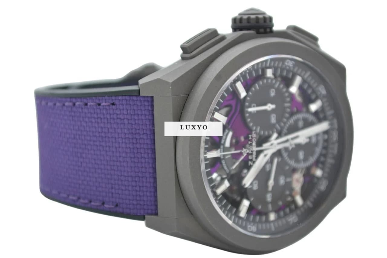 Zenith Defy El Primero 21 Ultraviolet Ref: 97.9001.9004/80.R922 44mm Automatic Chronograph Titanium Original Box - Thumbnail 12