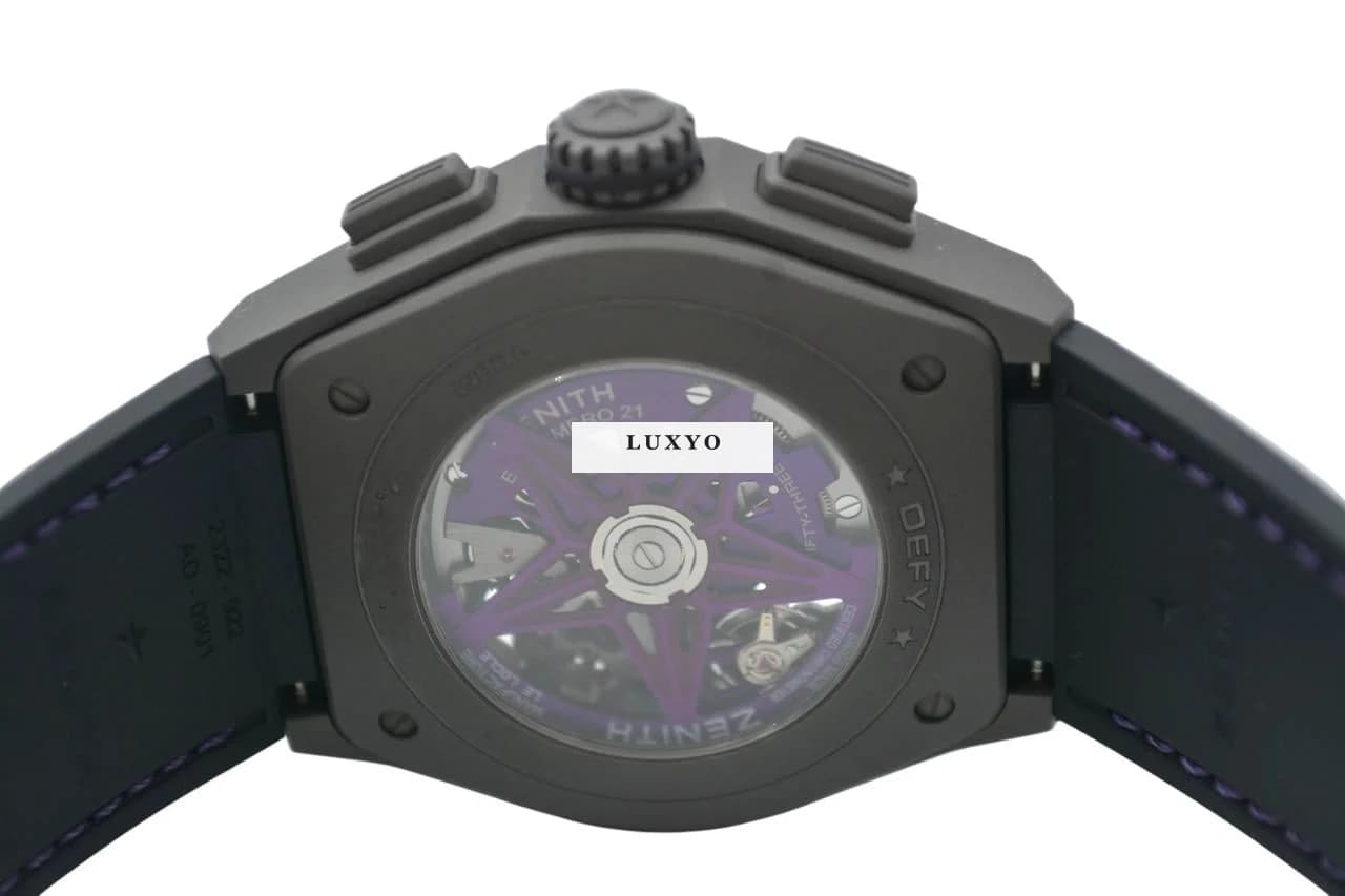 Zenith Defy El Primero 21 Ultraviolet Ref: 97.9001.9004/80.R922 44mm Automatic Chronograph Titanium Original Box - Thumbnail 14
