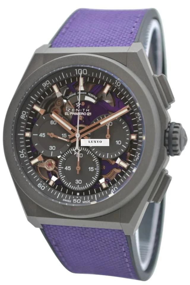 Zenith Defy El Primero 21 Ultraviolet Ref: 97.9001.9004/80.R922 44mm Automatic Chronograph Titanium Original Box - Thumbnail 6