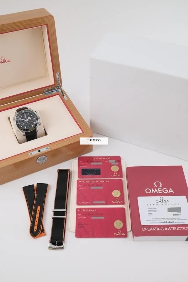 Omega Seamaster Planet Ocean 600M 21533465101001 Original Papiere + Box GERMAN Delivered 3 Straps - Thumbnail 13