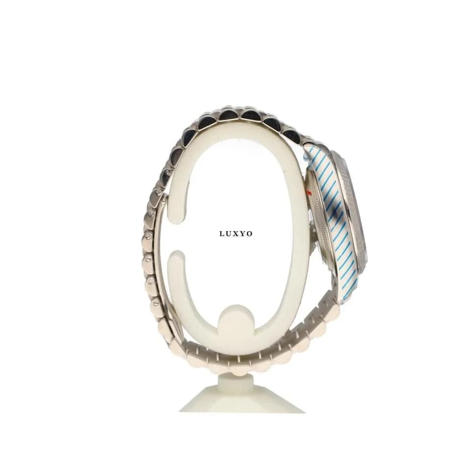 Rolex Day-Date 36 NEW ROLEX SERVICE - 2021 B+P | white gold silver / grey President - Thumbnail 8