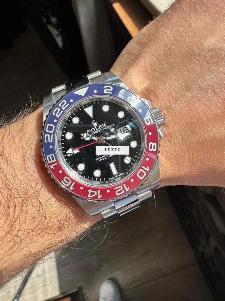 Rolex GMT-Master II Ref: 126710BLRO 40mm Automatic Steel Oyster Ceramic Pepsi Bezel Box+Papers - Thumbnail 3