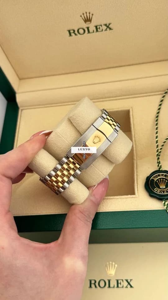 Rolex Datejust 36mm Edelstahl / Gold Perlmutt/ Diamanten Ziffernblatt NEU / Ungetragen FULL SET - Thumbnail 5