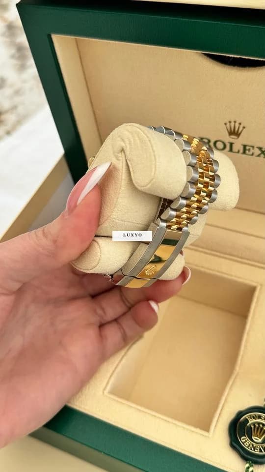 Rolex Datejust 36mm Edelstahl / Gold Perlmutt/ Diamanten Ziffernblatt NEU / Ungetragen FULL SET - Thumbnail 6