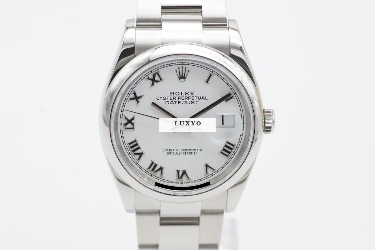 Rolex Oyster Datejust 36 Weiß 126200 Full-Set 2022 - Image 1