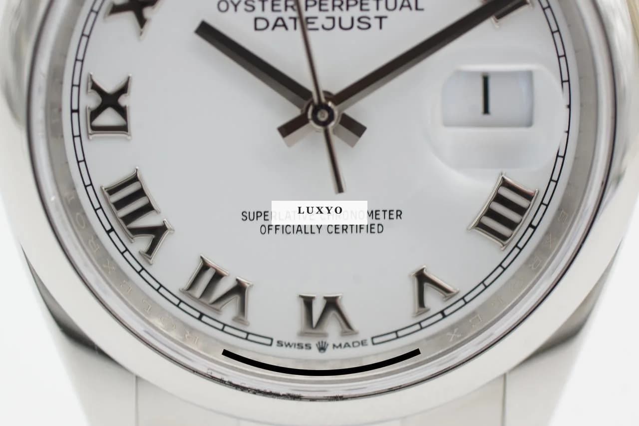 Rolex Oyster Datejust 36 Weiß 126200 Full-Set 2022 - Thumbnail 5