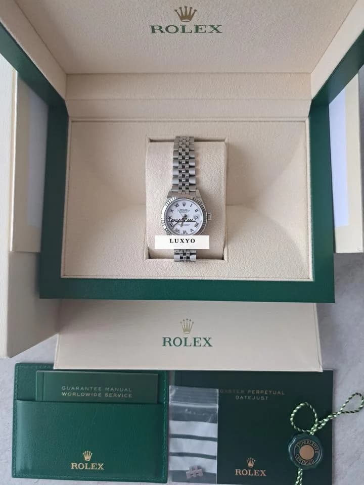 Rolex Lady-Datejust Rolex Datejust Oyster P. 28mm Steel & White Gold 279174 - Thumbnail 2