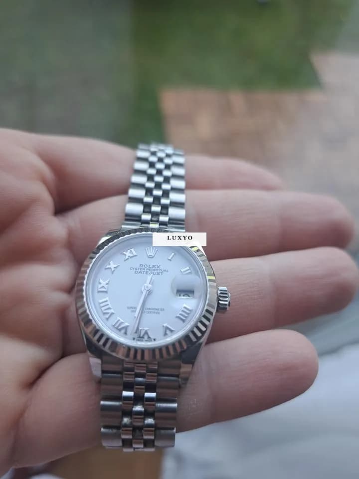 Rolex Lady-Datejust Rolex Datejust Oyster P. 28mm Steel & White Gold 279174 - Thumbnail 4