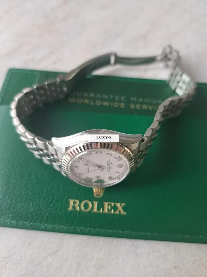 Rolex Lady-Datejust Rolex Datejust Oyster P. 28mm Steel & White Gold 279174 - Thumbnail 9