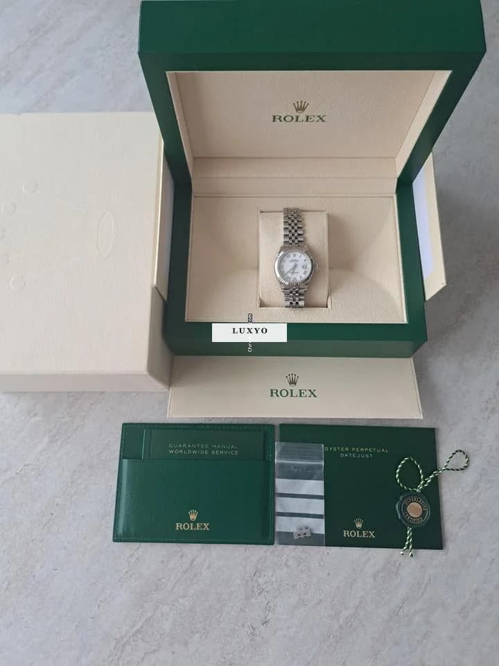 Rolex Lady-Datejust Rolex Datejust Oyster P. 28mm Steel & White Gold 279174 - Thumbnail 10