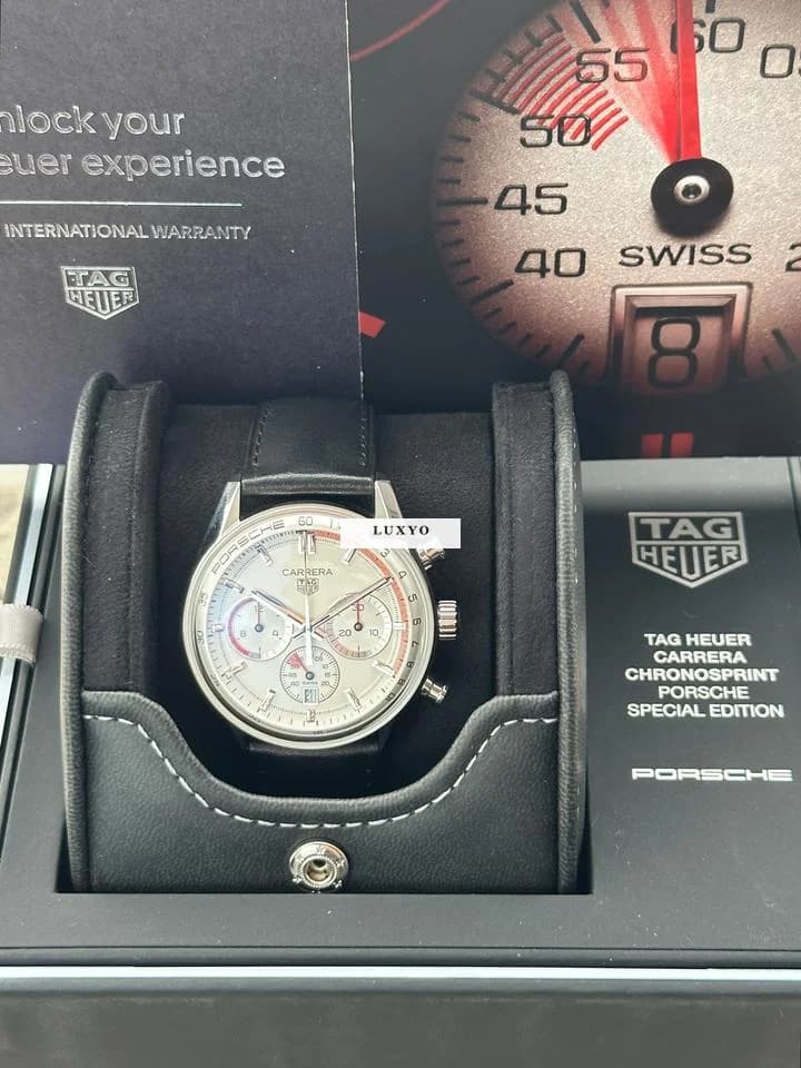 TAG Heuer Carrera (FULL Guaranty 09.2028) Chronosprint X Porsche Full Set - Thumbnail 12