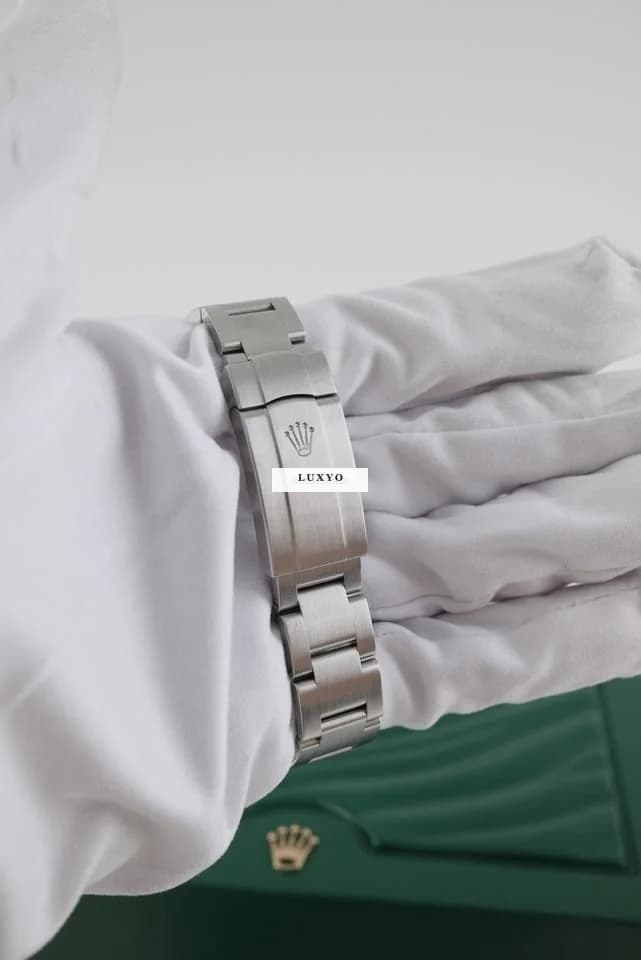 Rolex Oyster Perpetual 34 124200 Original Papiere + Box Pink Dial Austrian First Buyer´s Invoice 12/2021 - Thumbnail 9